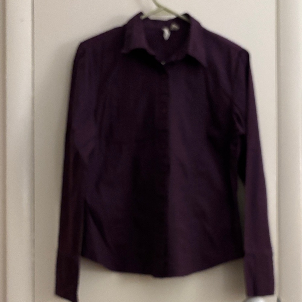 St Johns Bay Deep Purple Button-Down Shirt